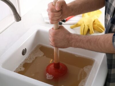 Clogged Kitchen Sink